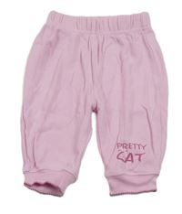 Růžové tepláky s nápisem Ergee