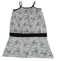 Bílá vzorovaná bavlněná šatová tunika Hot&Spicy