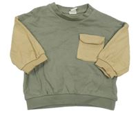 Khaki-hnědá mikina s kapsou H&M