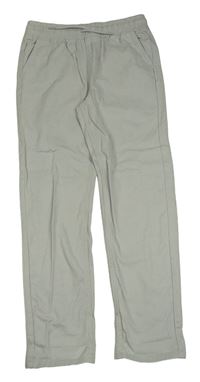 Světlešedé slip plátěné kalhoty Denim Co.