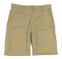 Béžové plátěné chino kraťasy Denim Co