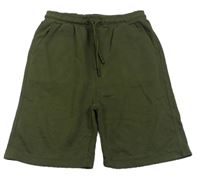 Khaki teplákové kraťasy zn. Matalan