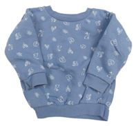 Modrá vzorovaná mikina se zvířátky Primark