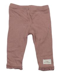 Starorůžové legíny s nášivkou Tu