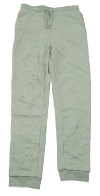 Světlezelené tepláky s králíčky H&M