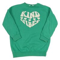 Zelená mikina s nápisem M&S