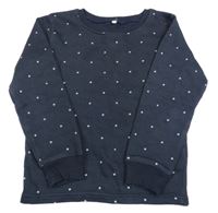 Tmavomodrá puntíkatá mikina 