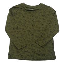 Khaki triko s příšerkami Primark