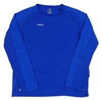 Tmavomodré thermo triko s nápisy Kipsta