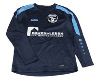 Tmavomodré sportovní triko s nápisy Jako