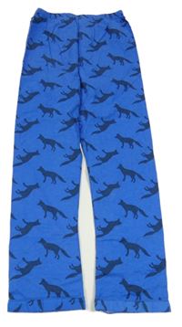 Modré pyžamové kalhoty s liškami Rebel