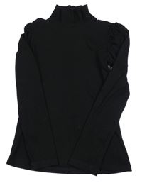 Černý žebrovaný rolák F&F