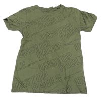 Khaki tričko s nápisy Reserved