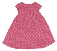 Růžové květované šaty Topolino