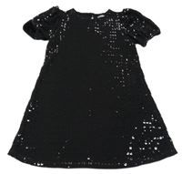 Černé třpytivé šaty Next