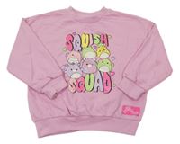 Růžová mikina - Squishmallows Nutmeg