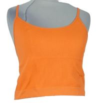 Dámský oranžový žebrovaný crop top FB Sister 