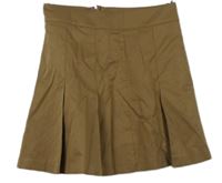 Dámská béžová plátěná skládaná sukně zn. H&M