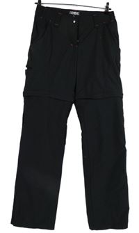 Dámské černé šusťákové outdoorové kalhoty INOC 