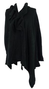 Dámský černý svetrový pléd Fabiani 