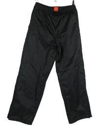 Nové - Pánské černé šusťákové kalhoty Slazenger 