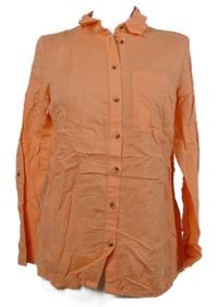 Dámská oranžová lněná halenka TU