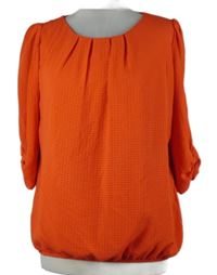 Dámská červená vzorovaná balonová halenka F&F