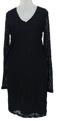 Dámské černé krajkové šaty Vila 
