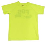 Neonově žluté sportovní tričko Fruit of the Loom