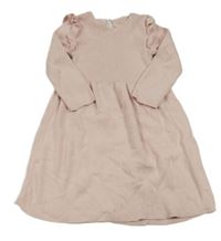 Světlerůžové pletené šaty George