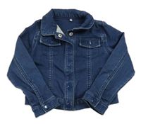 Tmavomodrá riflová tepláková bunda M&S