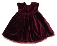 Vínov puntíkaté sametové šaty George