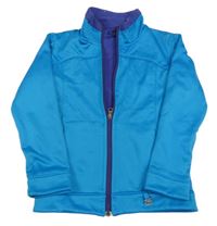 Azurovo-fialová softshellová bunda