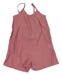 Růžový kraťasový overal