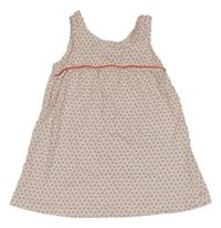 Bílo-růžovo-černý vzorovaný top Obaibi