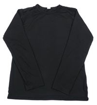 Černé elastické sportovní triko 