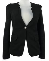 Dámské černé vzorované sako 