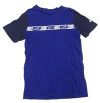 Modro-tmavomodré tričko s logem Nike