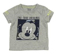 Šedé tričko s Mickeym Disney