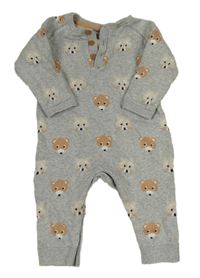 Šedý overal s medvídky Mothercare