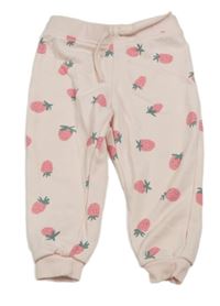 Světlerůžové tepláky s jahodami Primark