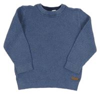 Modrý žebrovaný svetr H&M