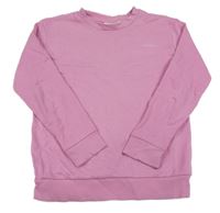 Růžová mikina s vyšitým nápisem 