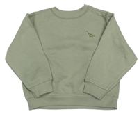 Světlekhaki mikina s dinem Primark