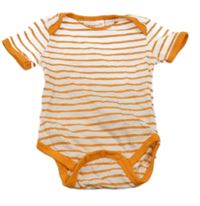 Oranžovo-bílé pruhované body Liegelind