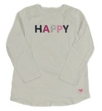 Bílé triko s nápisem Topolino