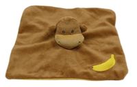 Hnědý plyšový usínáček s opicí 