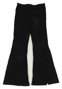 Černé teplákové flare kalhoty Page One Young
