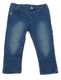 Modré teplákové skinny teplákové rifle Smile