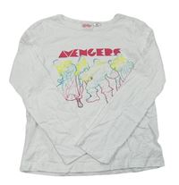 Bílé pyžamové triko - Avengers